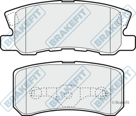 APEC BRAKING Комплект тормозных колодок, дисковый тормоз PD3181